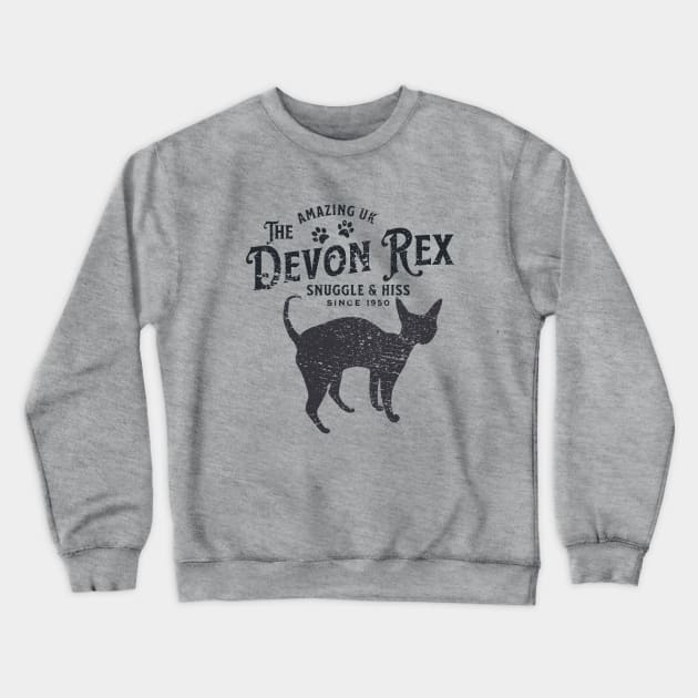 Devon Rex Cat Lover Crewneck Sweatshirt by Nice Surprise